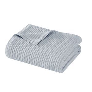 Cannon Twin/Twin XL Heritage Cotton Waffle Blanket Gray